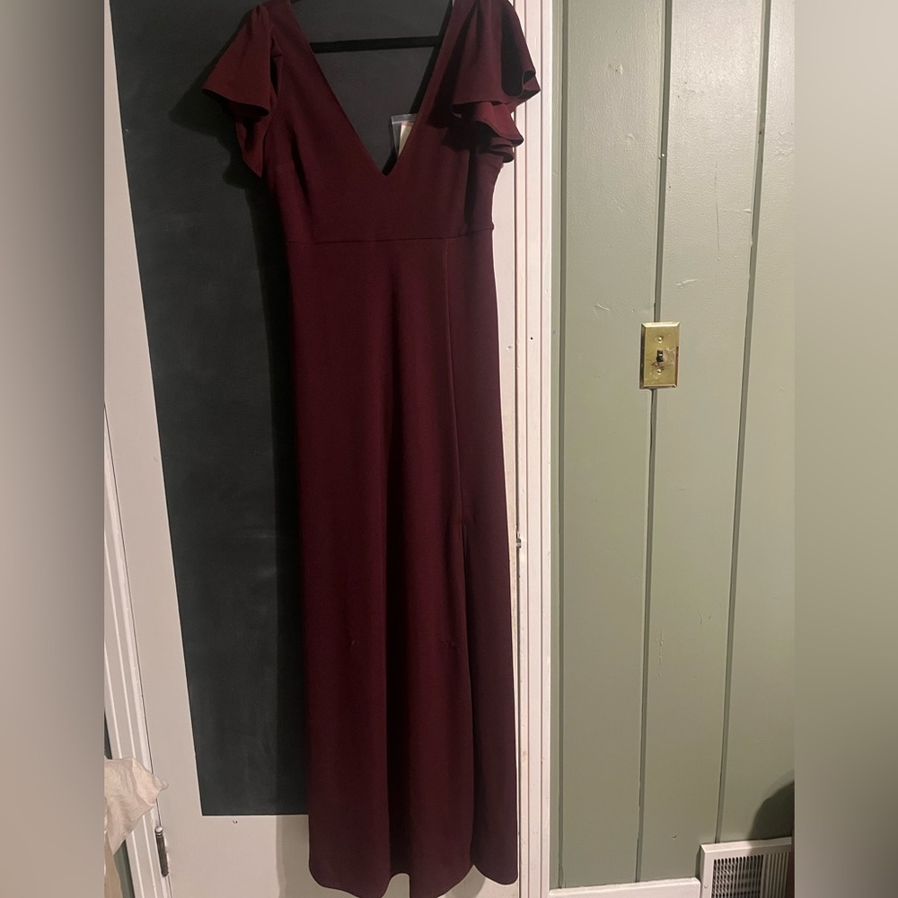 Birdy Grey Deep Red Maxi Dress